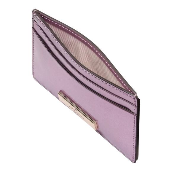 Kenzie Glitter Card Holder Wallet Pink Quartz NWT | MSRP $99 | Holiday Gift - Picture 2 of 3